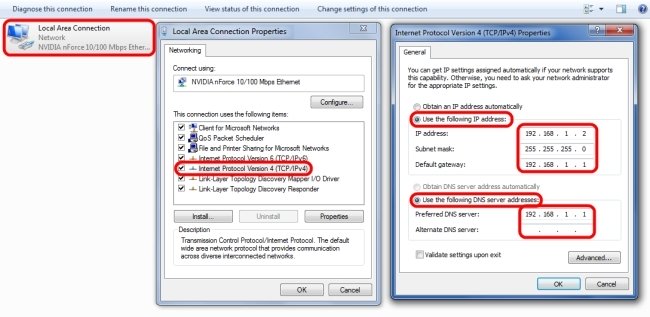 how into setup ip configuration in windows 7