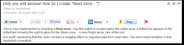 Asynchronous Social Buttons for Joomla