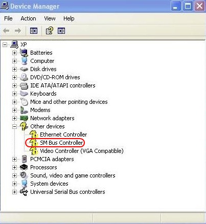 smbus controller driver for windows xp